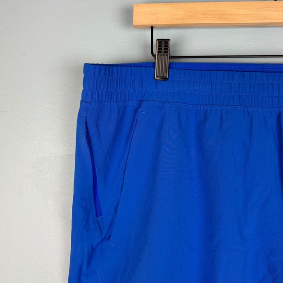 Lululemon Pace Breaker Linerless Shorts Men's XXL Blue Athletic Drawstring Logo - Picture 3 of 9